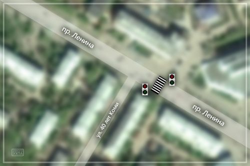 В Ухте появится светофор с кнопочным управлением